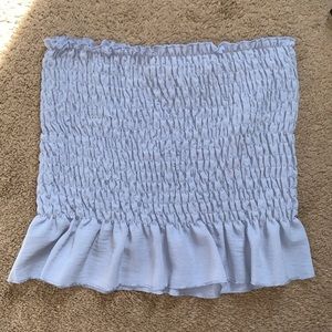blue tube top